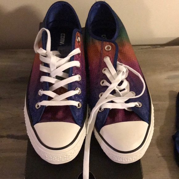 rainbow sequin converse